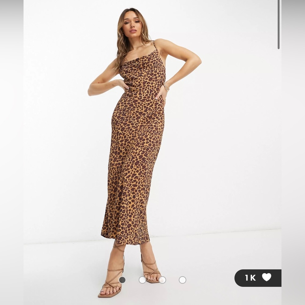 Beautiful sexy  lion pattern slip long dress, new with tag